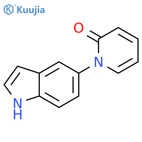 2(1H)-PYRIDINONE, 1-(1H-INDOL-5-YL)- structure