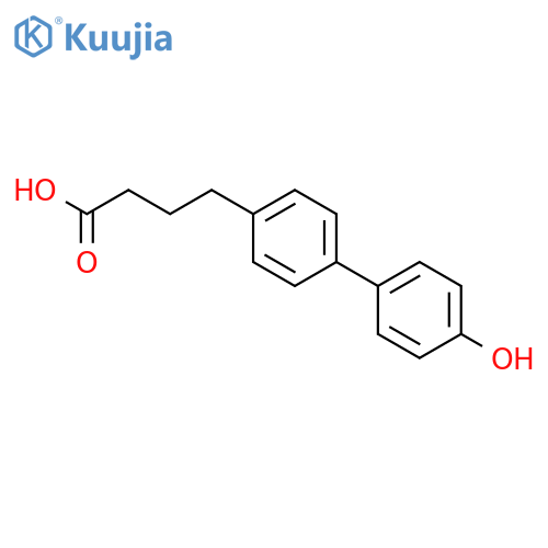 [1,1'-BIPHENYL]-4-BUTANOIC ACID, 4'-HYDROXY- structure