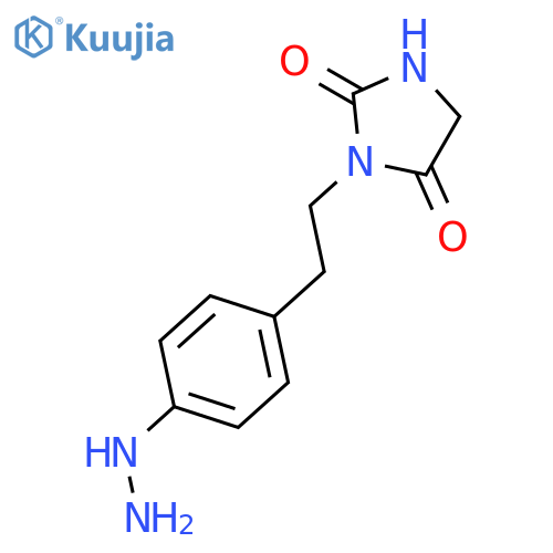2,4-Imidazolidinedione, 3-[2-(4-hydrazinylphenyl)ethyl]- structure