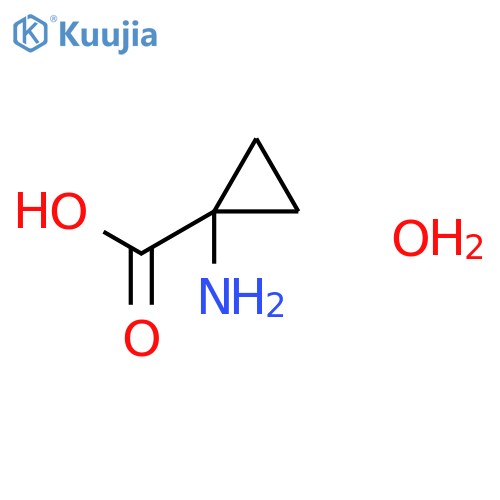 Cyclopropanecarboxylicacid, 1-amino-, hydrate (1:1) structure