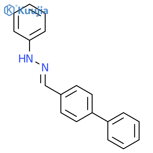 [1,1'-Biphenyl]-4-carboxaldehyde,2-phenylhydrazone structure