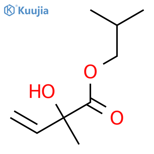 3-Butenoic acid,2-hydroxy-2-methyl-, 2-methylpropyl ester structure