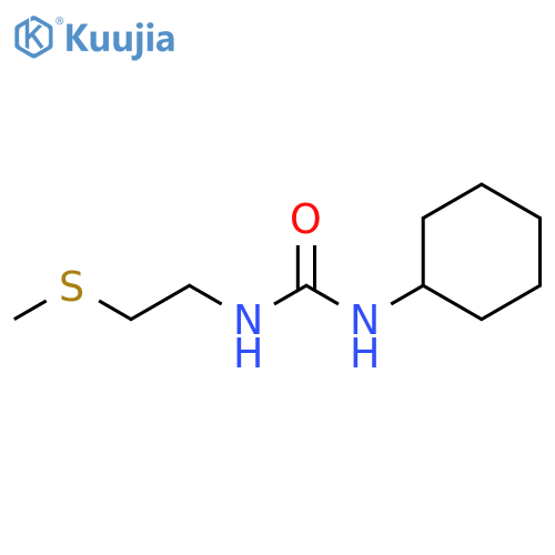 Urea, N-cyclohexyl-N'-[2-(methylthio)ethyl]- structure