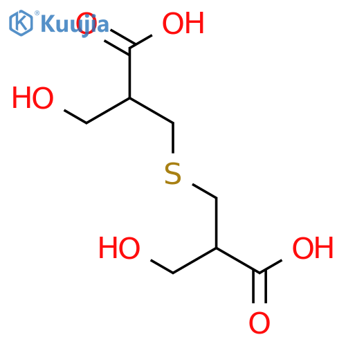 Propanoic acid, 3,3'-thiobis[2-(hydroxymethyl)- structure