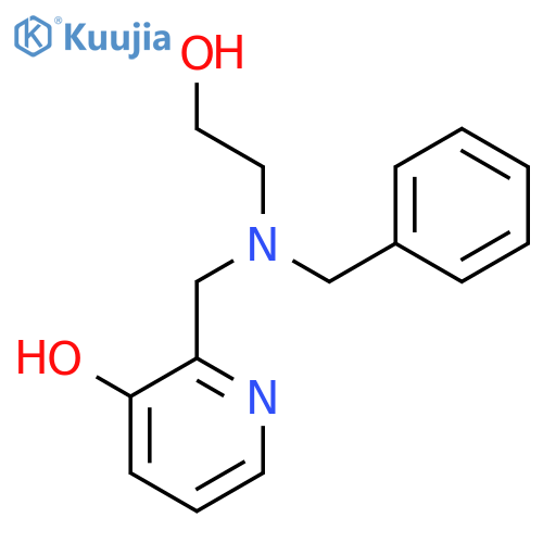 3-Pyridinol,2-[[(2-hydroxyethyl)(phenylmethyl)amino]methyl]- structure