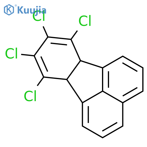 Fluoranthene, 7,8,9,10-tetrachloro-6b,10a-dihydro- structure