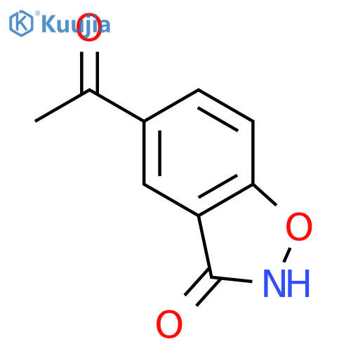 1,2-BENZISOXAZOL-3(2H)-ONE, 5-ACETYL- structure