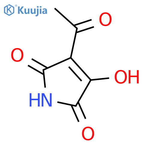 1H-Pyrrole-2,5-dione,3-acetyl-4-hydroxy- structure