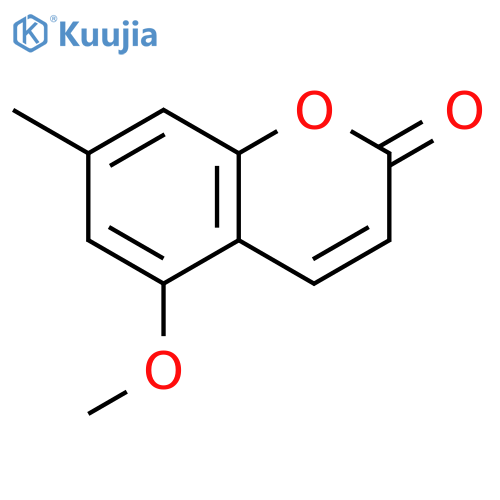 2H-1-Benzopyran-2-one, 5-methoxy-7-methyl- structure