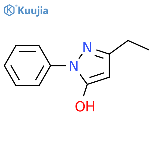 3H-Pyrazol-3-one, 5-ethyl-2,4-dihydro-2-phenyl- structure