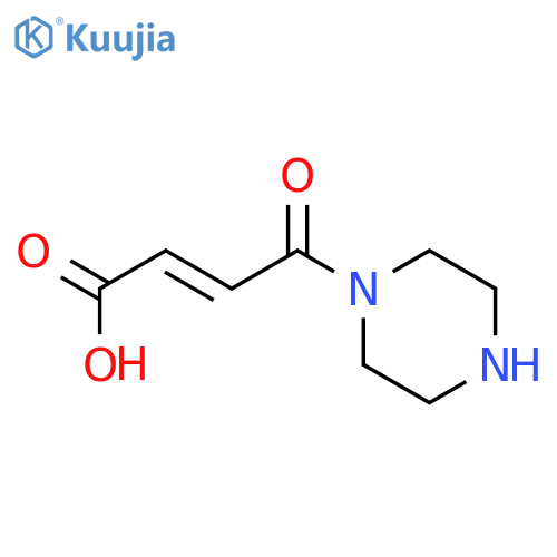 2-Butenoic acid, 4-oxo-4-(1-piperazinyl)- structure
