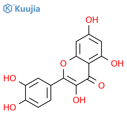 4H-1-Benzopyran-4-one,2-(3,4-dihydroxyphenyl)-3,5,7-trihydroxy-, zirconium(2+) salt (1:1) structure
