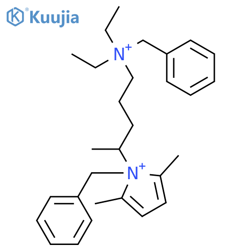 benzyl-[4-(1-benzyl-2,5-dimethylpyrrol-1-ium-1-yl)pentyl]-diethylazanium,chloride structure