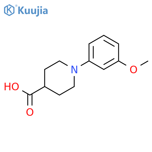 4-PIPERIDINECARBOXYLIC ACID, 1-(3-METHOXYPHENYL)- structure