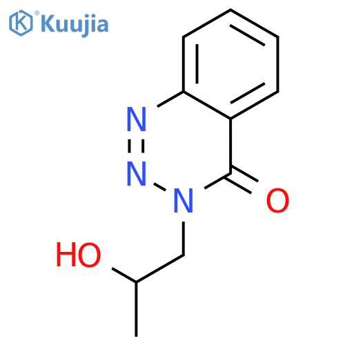 1,2,3-Benzotriazin-4(3H)-one, 3-(2-hydroxypropyl)- structure