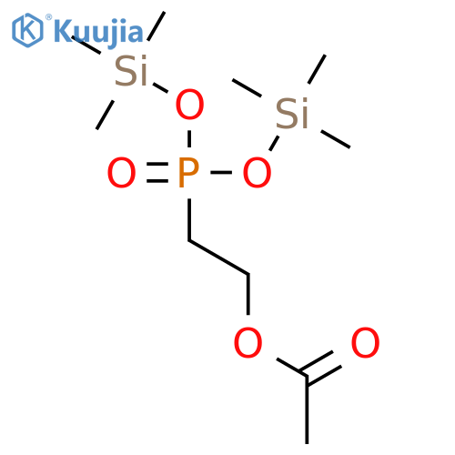 PHOSPHONIC ACID, [2-(ACETYLOXY)ETHYL]-, BIS(TRIMETHYLSILYL) ESTER structure