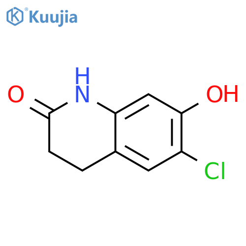 2(1H)-Quinolinone, 6-chloro-3,4-dihydro-7-hydroxy- structure