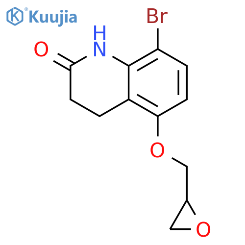 2(1H)-QUINOLINONE, 8-BROMO-3,4-DIHYDRO-5-(OXIRANYLMETHOXY)- structure