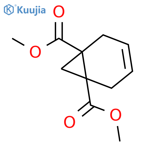 Bicyclo[4.1.0]hept-3-ene-1,6-dicarboxylic acid, dimethyl ester structure