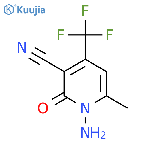 3-Pyridinecarbonitrile,1-amino-1,2-dihydro-6-methyl-2-oxo-4-(trifluoromethyl)- structure
