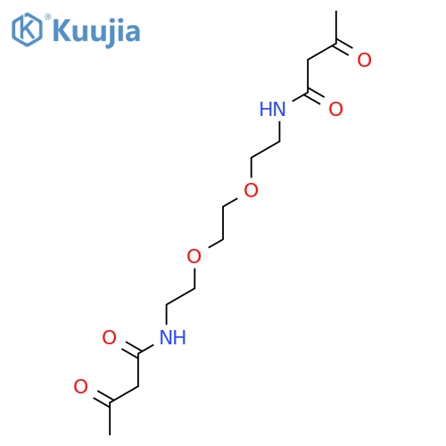 Butanamide, N,N'-[1,2-ethanediylbis(oxy-2,1-ethanediyl)]bis[3-oxo- structure