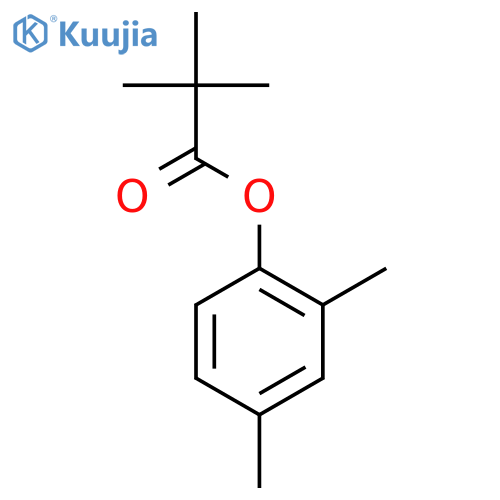 Propanoic acid, 2,2-dimethyl-, 2,4-dimethylphenyl ester structure