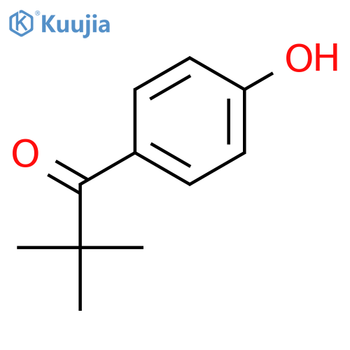 1-(4-hydroxyphenyl)-2,2-dimethylpropan-1-one structure