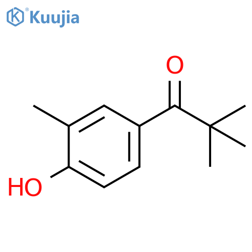 1-(4-Hydroxy-3-methylphenyl)-2,2-dimethylpropan-1-one structure