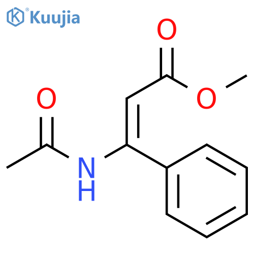 2-Propenoic acid, 3-(acetylamino)-3-phenyl-, methyl ester structure