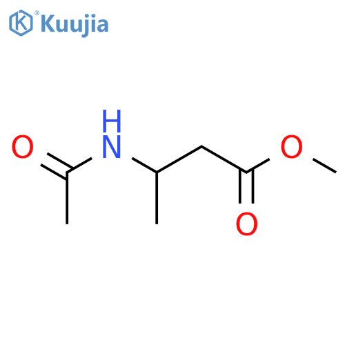 Butanoic acid, 3-(acetylamino)-, methyl ester, (3R)- structure