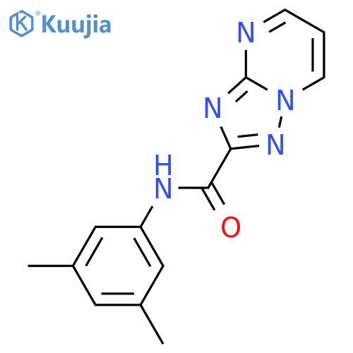 N-(3,5-dimethylphenyl)[1,2,4]triazolo[1,5-a]pyrimidine-2-carboxamide structure