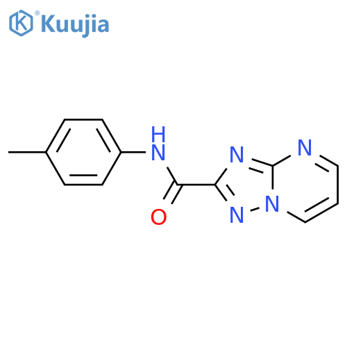 N-(4-methylphenyl)[1,2,4]triazolo[1,5-a]pyrimidine-2-carboxamide structure