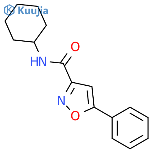 5-Phenyl-isoxazole-3-carboxylic acid cyclohexylamide structure