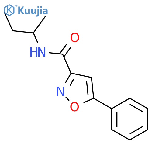 5-Phenyl-isoxazole-3-carboxylic acid sec-butylamide structure