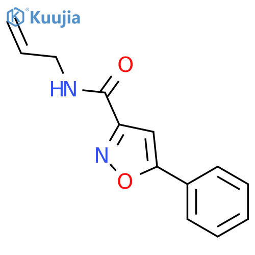 5-Phenyl-isoxazole-3-carboxylic acid allylamide structure