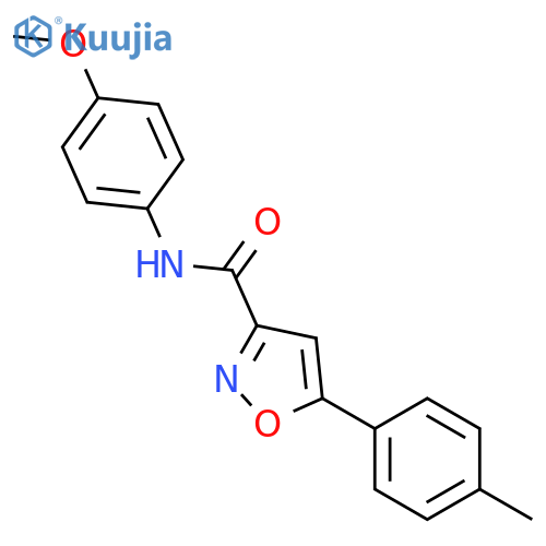 5-p-Tolyl-isoxazole-3-carboxylic acid (4-methoxy-phenyl)-amide structure