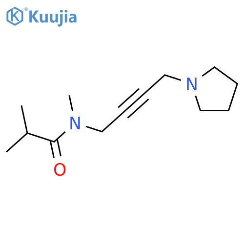 PROPANAMIDE, N,2-DIMETHYL-N-[4-(1-PYRROLIDINYL)-2-BUTYNYL]- structure