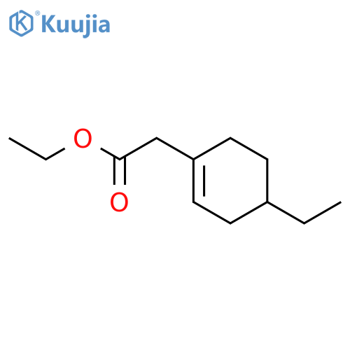 1-Cyclohexene-1-acetic acid, 4-ethyl-, ethyl ester structure