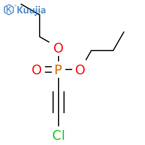 Phosphonic acid, (chloroethynyl)-, dipropyl ester structure