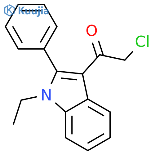 2-Chloro-1-(1-ethyl-2-phenyl-1h-indol-3-yl)ethan-1-one structure