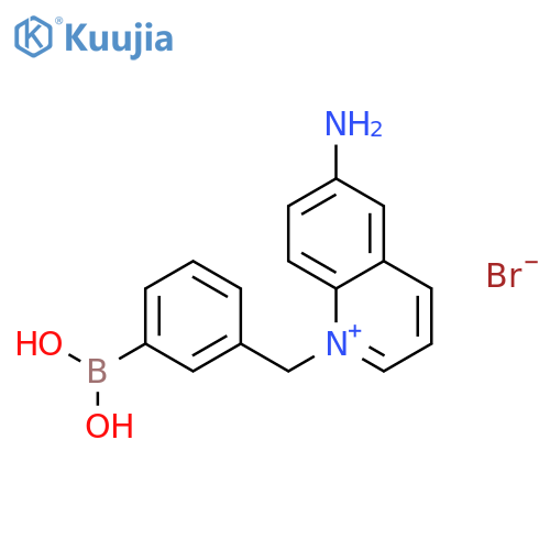 QUINOLINIUM, 6-AMINO-1-[(3-BORONOPHENYL)METHYL]-, BROMIDE structure