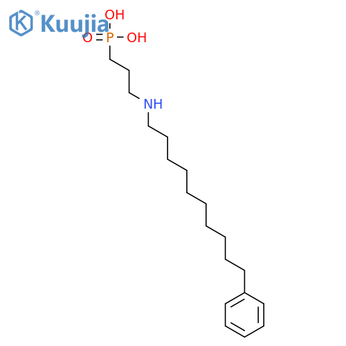 Phosphonic acid, [3-[(10-phenyldecyl)amino]propyl]- structure