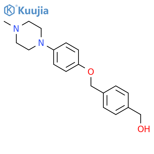 BENZENEMETHANOL, 4-[[4-(4-METHYL-1-PIPERAZINYL)PHENOXY]METHYL]- structure