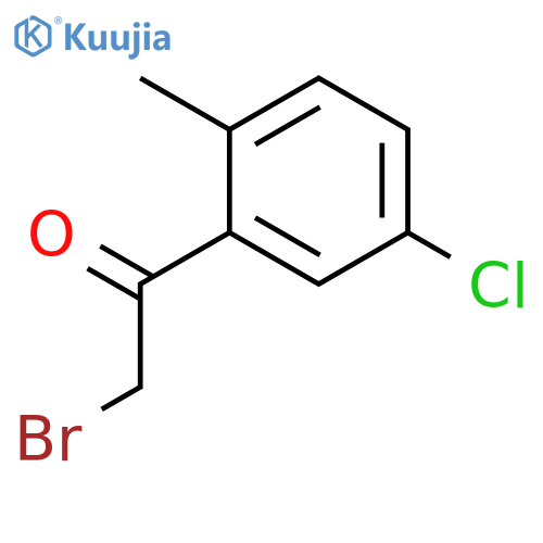 2-bromo-1-(5-chloro-2-methylphenyl)ethan-1-one structure