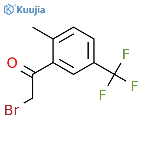 ETHANONE, 2-BROMO-1-[2-METHYL-5-(TRIFLUOROMETHYL)PHENYL]- structure
