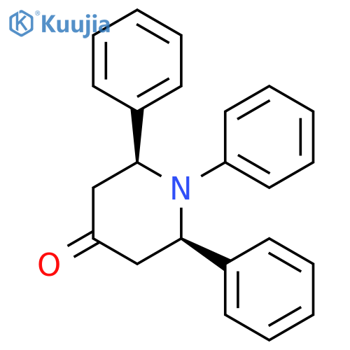 4-Piperidinone, 1,2,6-triphenyl-, (2R,6S)-rel- structure