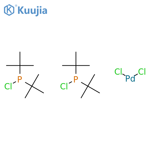 Dichlorobis(chlorodi-tert-butylphosphine)palladium(II) structure
