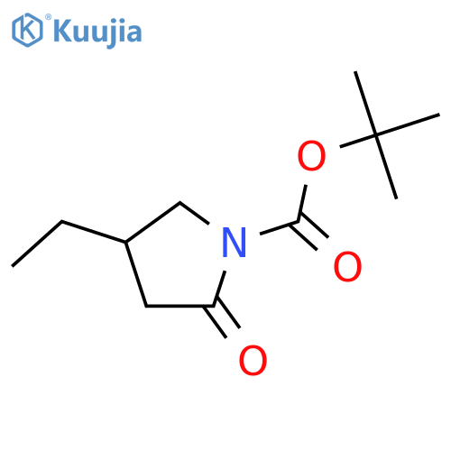 1-Pyrrolidinecarboxylicacid, 4-ethyl-2-oxo-, 1,1-dimethylethyl ester structure