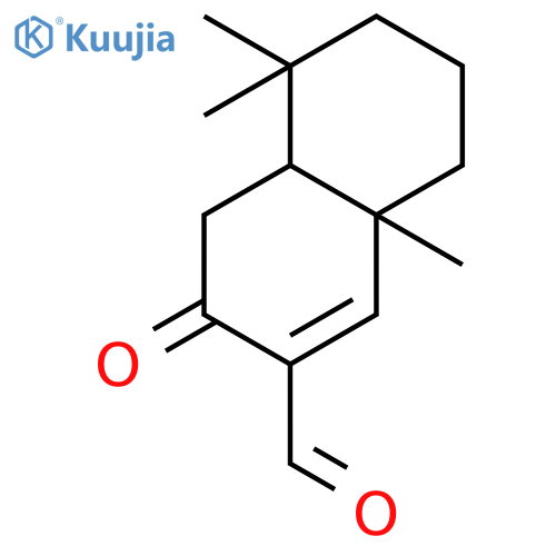 (4aS,8aR)-5,5,8a-trimethyl-3-oxo-3,4,4a,5,6,7,8,8a-octahydronaphthalene-2-carbaldehyde structure