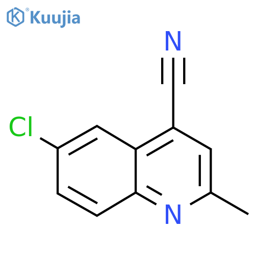 6-Chloro-2-methylquinoline-4-carbonitrile structure